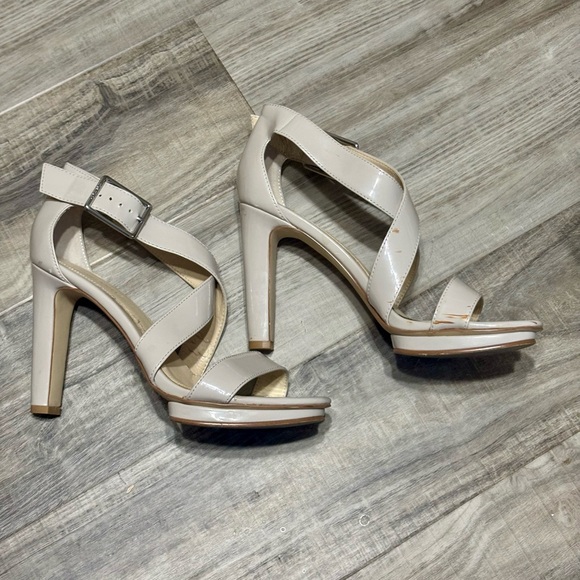 Calvin Klein Beige/Nude Strappy Heels - Picture 4 of 11